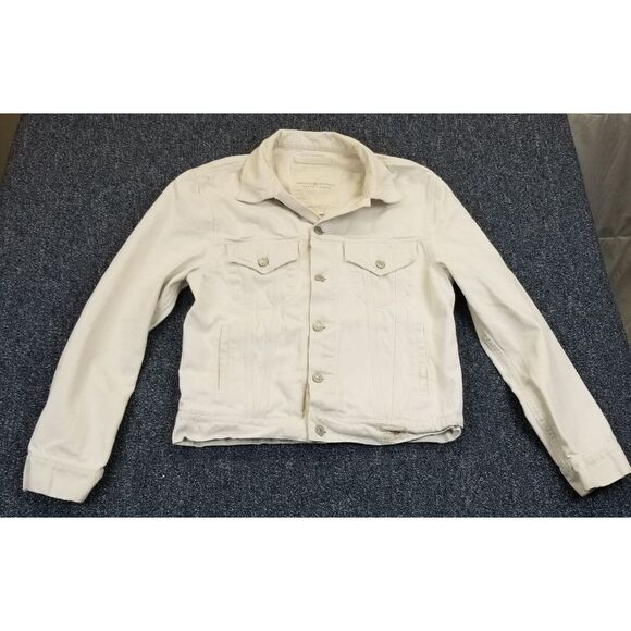 Ralph Lauren Denim & Supply Jacket Size M White Denim American Eagle Embroidered - Picture 7 of 16